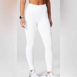 Fabletics Define PowerHold High-Waist 7/8 Leggings | XS | New | Bright White